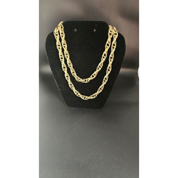 Donald Stannard Jewelry - Vintage Donald Stannard RARE Gold-Toned 36"L Necklace 150.1g With Textured Links
